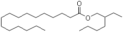 Isooctyl palmitate molecular structure (CAS 1341-38-4)