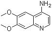 6,7-Dimethoxyquinolin-4-amine molecular structure (CAS 13425-92-8)