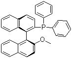 (S)-2-Diphenyphosphino-2'-methoxyl-1,1'-binaphthyl molecular structure (CAS 134484-36-9)