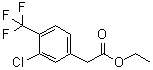 structure of CAS# 1345037-05-9, [3-Chloro-4-(trifluoromethyl)phenyl]acetic acid ethyl ester;Ethyl 2-(3-chloro-4-(trifluoromethyl)phenyl)acetate