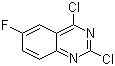 结构式 CAS# 134517-57-0, 2,4-二氯-6-氟喹唑啉