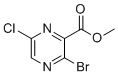 Methyl 3-bromo-6-chloropyrazine-2-carboxylate molecular structure (CAS 13457-28-8)