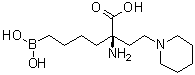 structure of CAS# 1345808-25-4, (alphaR)-alpha-Amino-alpha-(4-boronobutyl)-1-piperidinebutanoic acid;Arginase inhibitor 1