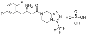 结构式 CAS# 1345822-87-8, 4-去氟西他列汀