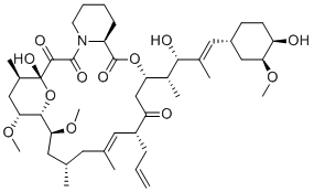 structure of CAS# 134590-88-8, iso-Tacrolimus;(1R,9S,12S,15R,16E,19S,21S,22R,23R,25R)-1-hydroxy-12-[(E,2S,3S)-3-hydroxy-5-[(1R,3S,4R)-4-hydroxy-3-methoxycyclohexyl]-4-methylpent-4-en-2-yl]-21,23-dimethoxy-17,19,25-trimethyl-15-prop-2-enyl-11,26-dioxa-4-azatricyclo[20.3.1.04,9]hexacos-16-ene-2,3,10,14-tetrone