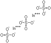 Indium sulfate molecular structure (CAS 13464-82-9)