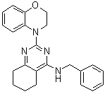 structure of CAS# 1346528-06-0, 2-(2,3-Dihydro-4H-1,4-benzoxazin-4-yl)-5,6,7,8-tetrahydro-N-(phenylmethyl)-4-quinazolinamine