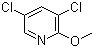 3,5-Dichloro-2-methoxypyridine molecular structure (CAS 13472-58-7)