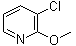 结构式 CAS# 13472-84-9, 3-氯-2-甲氧基吡啶