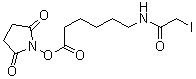 结构式 CAS# 134759-23-2, 琥珀酰亚胺基-6-[(碘乙酰基)氨基]己酸酯