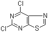 结构式 CAS# 13479-88-4, 5,7-二氯噻唑并[5,4-d]嘧啶