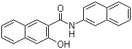 结构式 CAS# 135-64-8, N-2-萘基-3-羟基-2-萘甲酰胺; 萘酚 AS-SW; 纳夫妥 AS-SW; 冰染偶合组分 7