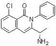 3-[(1S)-1-Aminoethyl]-8-chloro-2-phenyl-1(2H)-isoquinolinone molecular structure (CAS 1350643-72-9)