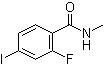 structure of CAS# 1351185-56-2, 2-Fluoro-4-iodo-N-methylbenzamide