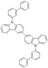structure of CAS# 1352040-89-1, 9,9'-Bis([1,1'-biphenyl]-3-yl)-3,3'-bi-9H-carbazole;9-(3-phenylphenyl)-3-[9-(3-phenylphenyl)carbazol-3-yl]carbazole