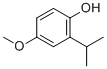 结构式 CAS# 13522-86-6, 2-异丙基-4-甲氧基苯酚