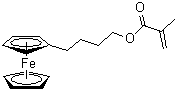 4-Ferrocenylbutyl methacrylate molecular structure (CAS 1352832-96-2)