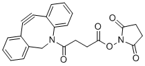 Dibenzocyclooctyne-N-hydroxysuccinimidyl ester molecular structure (CAS 1353016-71-3)