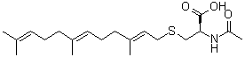 structure of CAS# 135304-07-3, N-Acetyl-L-farnesylcysteine;N-Acetyl-S-farnesyl-L-cysteine; N-Acetyl-S-trans,trans-farnesyl-L-cysteine