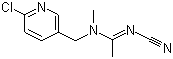 Acetamiprid molecular structure (CAS 135410-20-7)