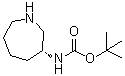 structure of CAS# 1354351-56-6, N-[(3R)-Hexahydro-1H-azepin-3-yl]carbamic acid 1,1-dimethylethyl ester