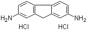 结构式 CAS# 13548-69-1, 2,7-二氨基芴二盐酸盐