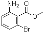 structure of CAS# 135484-78-5, 2-Amino-6-bromobenzoic acid methyl ester