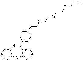 结构式 CAS# 1356906-17-6, 2-[2-[2-[2-(4-二苯并[b,f][1,4]硫氮杂卓-11-基-1-哌嗪基)乙氧基]乙氧基]乙氧基]乙醇