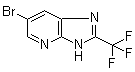 6-Bromo-2-(trifluoromethyl)-3H-imidazo[4,5-b]pyridine molecular structure (CAS 13577-72-5)