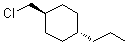 trans-4-Propyl-1-(chloromethyl)cyclohexane molecular structure (CAS 135807-96-4)