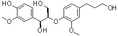 erythro-Guaiacylglycerol-beta-O-4'-dihydroconiferyl alcohol molecular structure (CAS 135820-77-8)