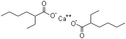 结构式 CAS# 136-51-6, 异辛酸钙; 2-乙基己酸钙