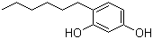 structure of CAS# 136-77-6, 4-Hexylresorcinol;4-Hexyl-1,3-benzenediol