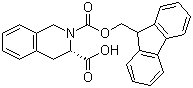 structure of CAS# 136030-33-6, Fmoc-L-1,2,3,4-tetrahydroisoquinoline-3-carboxylic acid;Fmoc-Tic-OH