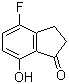 structure of CAS# 136191-16-7, 4-Fluoro-2,3-dihydro-7-hydroxy-1H-inden-1-one