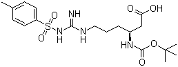 N-Boc-N'-tosyl-L-beta-homoarginine molecular structure (CAS 136271-81-3)