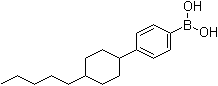 structure of CAS# 136321-96-5, [4-(4-Pentylcyclohexyl)phenyl]boric acid