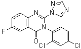 结构式 CAS# 136426-54-5, 氟喹唑