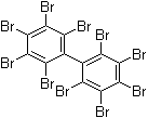 结构式 CAS# 13654-09-6, 全溴代联苯