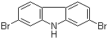 structure of CAS# 136630-39-2, 2,7-Dibromo-9H-carbazole