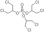 Tris(2-chloro-1-(chloromethyl)ethyl)phosphate molecular structure (CAS 13674-87-8)