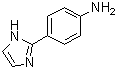 4-(1H-咪唑-2-基)苯胺分子结构 (CAS 13682-33-2)