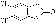 结构式 CAS# 136888-26-1, 5,6-二氯-1H-吡咯并[3,2-b]吡啶-2(3H)-酮