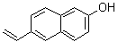 structure of CAS# 136896-92-9, 6-Ethenyl-2-naphthalenol;2-Hydroxy-6-vinylnaphthalene