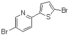 2-Bromo-5-(5-bromo-2-pyridyl)thiophene molecular structure (CAS 136902-53-9)