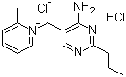 Amprolium hydrochloride molecular structure (CAS 137-88-2)