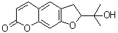 2,3-Dihydro-2-(1-hydroxy-1-methylethyl)-7H-furo[3,2-g][1]benzopyran-7-one molecular structure (CAS 13710-70-8)
