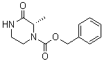 structure of CAS# 1373232-22-4, (2S)-2-Methyl-3-oxo-1-piperazinecarboxylic acid phenylmethyl ester