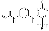 结构式 CAS# 1374507-25-1, N-[3-[[2-氯-5-(三氟甲基)-4-嘧啶基]氨基]苯基]-2-丙烯酰胺
