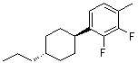 结构式 CAS# 1374975-29-7, 2,3-二氟-1-甲基-4-(反式-4-丙基环己基)苯
